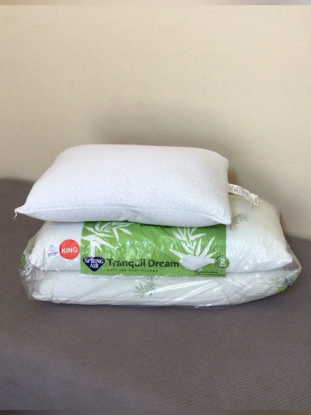 1 Standard 2 King Pillows Tranquil Dream comfort rayon bamboo